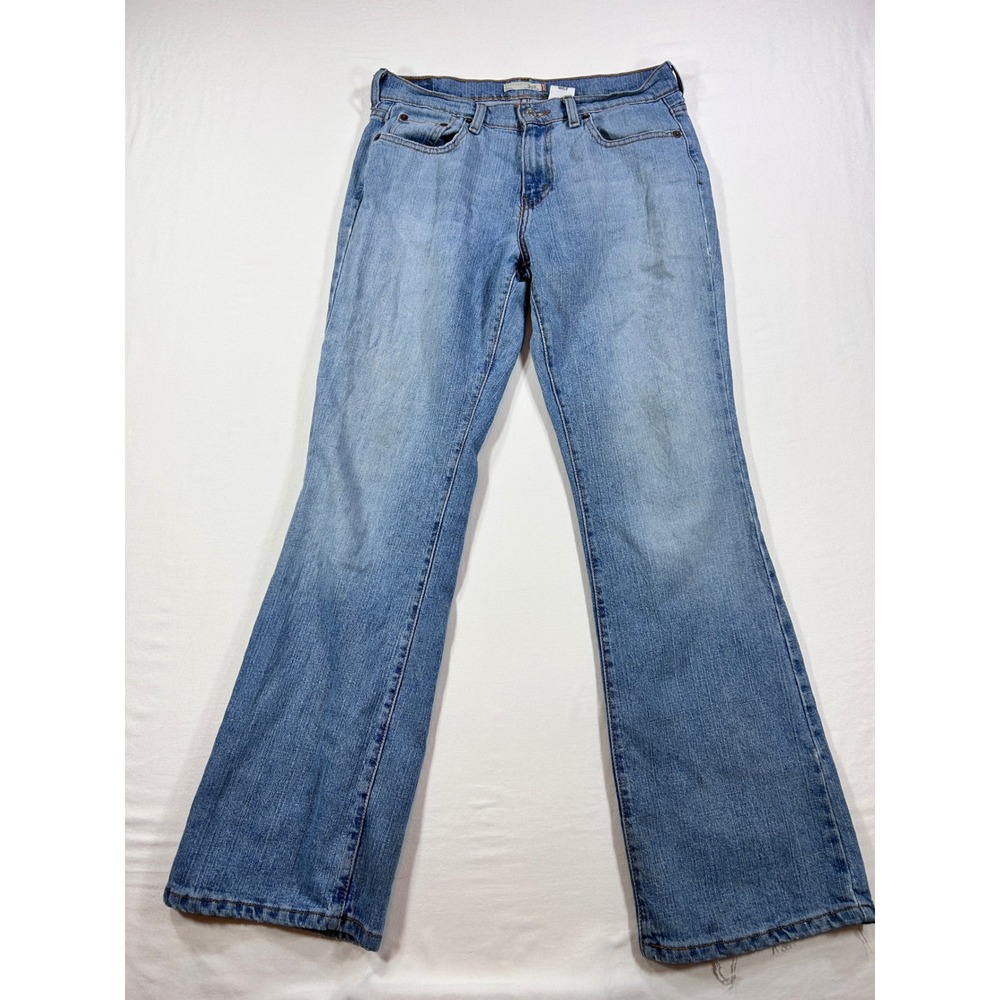 Levis 515 Boot Cut Jeans Womens 8M Light Wash Denim Stretch Flare Blue